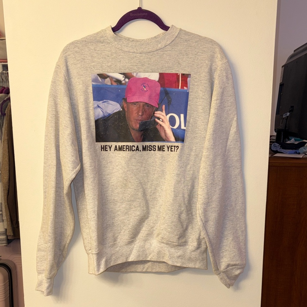 Trump Gray Graphic Sweatshirt